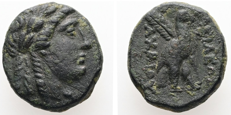 Seleukid Kingdom. ACHAIOS (USURPER, 220-214 BC). AE. 5.82 g. - 17.82 mm. Sardes....