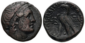 Ptolemaic Kings of Egypt. Cleopatra VII Thea Neotera and Ptolemy XIII. 51-30 BC. BI Tetradrachm. 12.69 g. - 25.01 mm. Alexandria mint. Dated RY 12 (41...