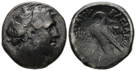 Ptolemaic Kings of Egypt. Ptolemy XII Neos Dionysos (Auletes), restored, 55-51 BC. BI Tetradrachm. 13.53 g. - 25.32 mm. Alexandria mint. Dated RY 22 (...