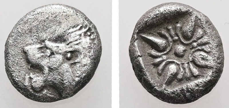 Ionia, Miletos. AR, Obol or Hemihekte. 1.02 g. - 9.39 mm. Late 6th-early 5th cen...