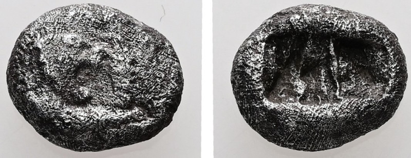 Kings of Lydia. Kroisos, AR 1/6 Stater. 1.62 g. - 10.85 mm. Circa 564/53-550/39 ...