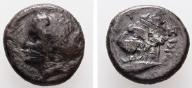 Mysia, Kyzikos. AR, Drahm. 3.04 g. - 14.82 mm. Circa 390-341/0 BC.
Obv.: [ΣΩTEIPA]. Head of Kore Soteira left, hair in sphendone covered with a veil, ...