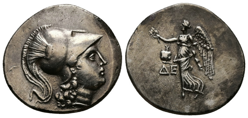 Pamphylia, Side. AR, Tetradrachm. 16.81 g. - 31.50 mm. ca. 205-100 BC. Die-, mag...