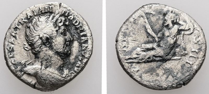 Hadrian, AD 117-138. AR, Denarius. 3.02 g. 17.80 mm. Rome.