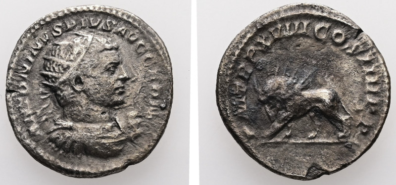 Caracalla, AD 197-217. AR, Antoninianus. 3.82 g. 22.26 mm. Rome.
Obv: ANTONINVS ...