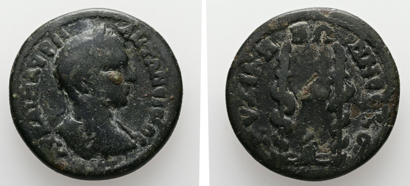 Mysia, Kyzikos. Elagabalus, AD 218-222. AE. 10.62 g. 26.36 mm.
Obv: ΑΥ ΚΑΙ Μ ΑΥΡ...