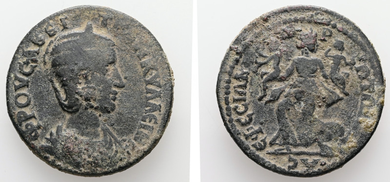 Ionia, Ephesus. Tranquillina, AD 241-244. AE. 9.99 g. 29.97 mm.
Obv: ΦΡΟΥ ϹΑΒΕΙ ...