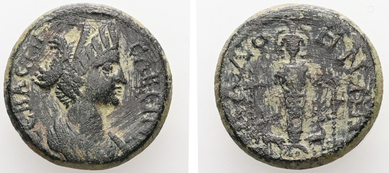 Phrygia, Cadi. Sabina, AD 128-136/7. AE. 4.09 g. 17.82 mm.
Obv: ϹΑΒΕΙΝΑ ϹΕΒΑϹΤΗ....