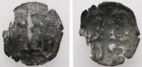 Byzantine, C. AD 13th. Bl, Tornese. 0.46 g. 16.33 mm.