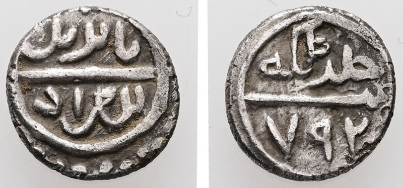 Islamic. Ottoman Empire. Bayazid I. AD. 1389-1402 / AH. 791-804. AR, Akce or Akç...