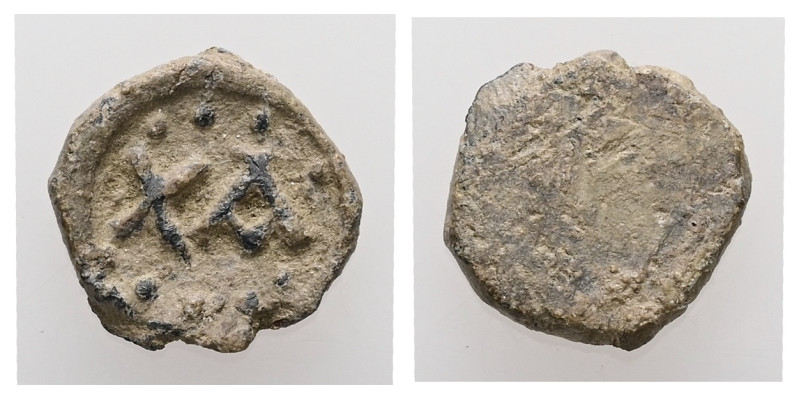 PB Roman provincial. Lead tessera (AD 1st – 3rd centuries)
Obv: XA within border...