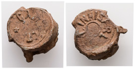Post-medieval lead bale seal (19th–20th centuries)
Weight: 12.74 g.
Diameter: 22.78 mm.