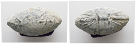 PB Hellenistic sling bullet (c. 4th century BC)
Sling bullet with an inscription ΑΛΕΞΑΝ =Αλεξάν(δρου) on one side; the other side depicts a thunderbol...
