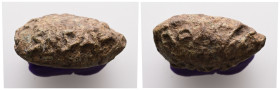 PB Greek sling bullet (c. 4th–1st centuries BC)
Sling bullet is with uncertain inscription.
Weight: 32.95 g.
Diameter: 29.72 mm.