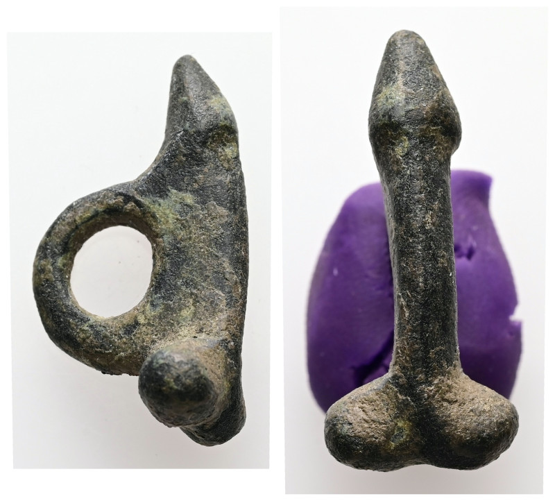 AE Roman horse-trappings in the form of a phallus (AD 2nd–3rd centuries)
Bronze ...