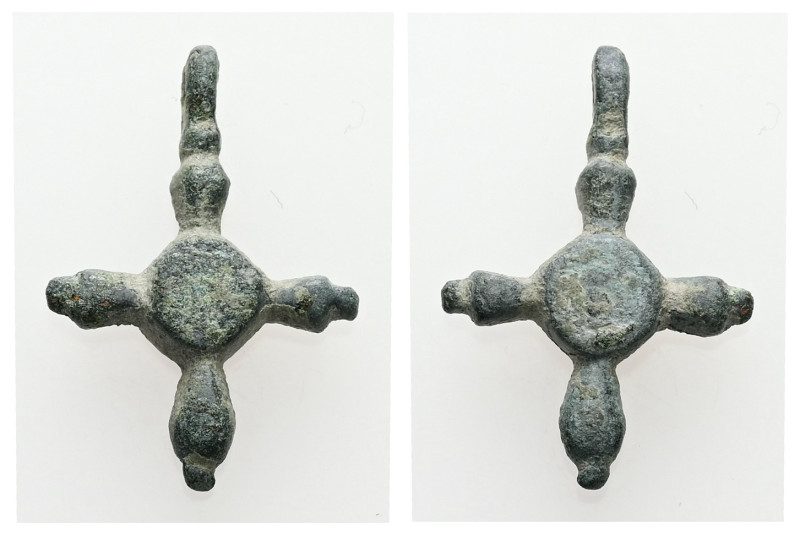 Pendant Cross. Early Byzantine, 6thC-7thC.
Pendant cross; bronze; with a hanging...