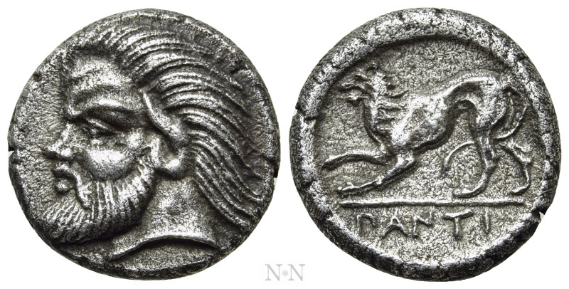 CIMMERIAN BOSPOROS. Pantikapaion. Hemidrachm (Circa 380-370 BC). 

Obv: Head o...