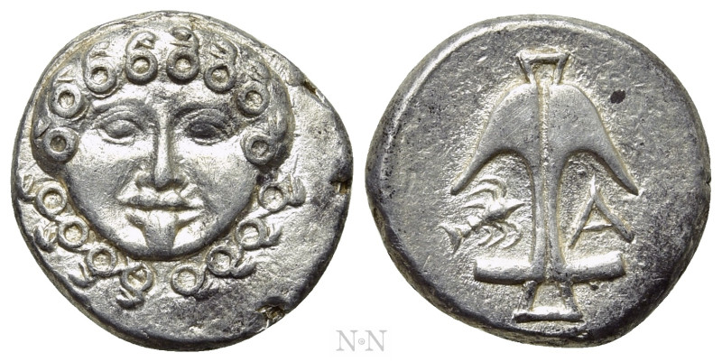 THRACE. Apollonia Pontika. Tetrobol (425-375 BC). 

Obv: Facing gorgoneion.
R...