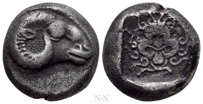 TROAS. Kebren. Hemidrachm (Circa 5th century BC). 

Obv: Head of ram right.
R...