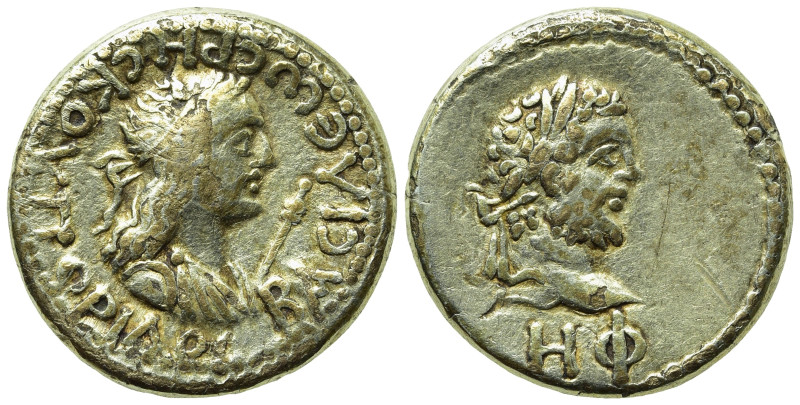 KINGS OF BOSPOROS. Rhescuporis II with Caracalla (211/2-226/7). EL Stater. Dated...