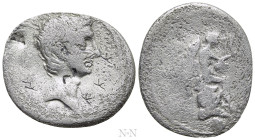 OCTAVIAN. Denarius (32/31 BC). Uncertain Italian mint (Rome?)
