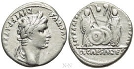 AUGUSTUS (27 BC-14 AD). Denarius. Lugdunum.

Obv: CAESAR AVGVSTVS DIVI F PATER PATRIAE.
Laureate head right.
Rev: C L CAESARES AVGVSTI F COS DESIG...