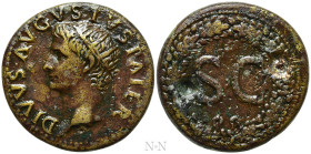 DIVUS AUGUSTUS (Died 14). Dupondius. Rome. Struck under Tiberius