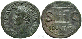 DIVUS AUGUSTUS (Died 14). Dupondius. Rome. Struck under Tiberius