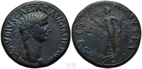 CLAUDIUS (41-54). Sestertius. Rome