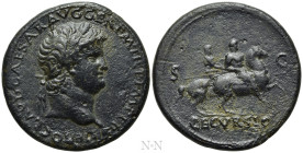 NERO (54-68). Sestertius. Lugdunum