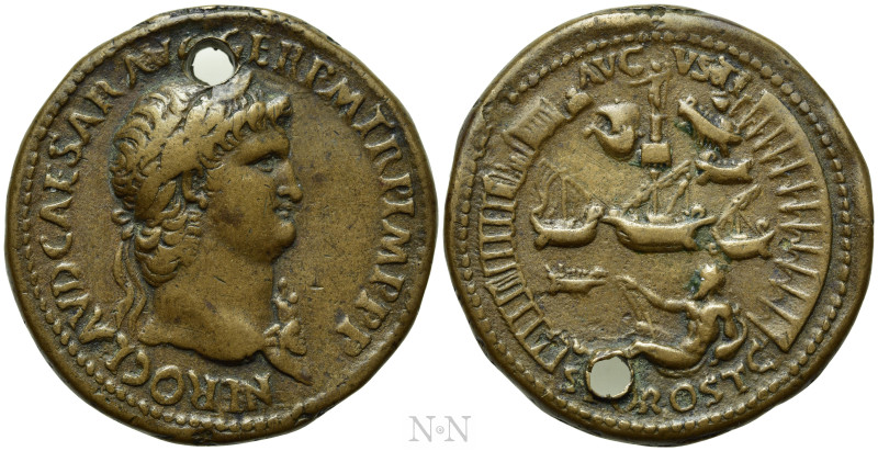 NERO (54-68). 'Paduan' cast Sestertius. After Giovanni da Cavino, 1500-1570. 
...