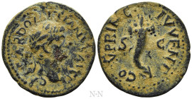 DOMITIAN (Caesar, 69-81). Ae Semis. Uncertain mint in Asia Minor