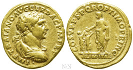 TRAJAN (98-117). GOLD Aureus. Rome