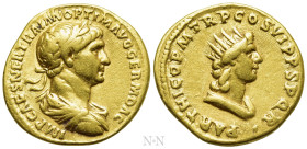 TRAJAN (98-117). GOLD Aureus. Rome