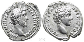 ANTONINUS PIUS with MARCUS AURELIUS as Caesar (138-161). Denarius. Rome