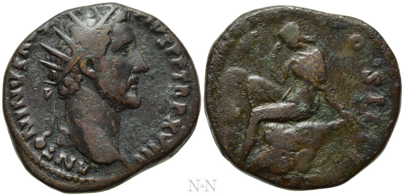 ANTONINUS PIUS (138-161). Dupondius. Rome. 

Obv: ANTONINVS AVG PIVS P P TR P ...