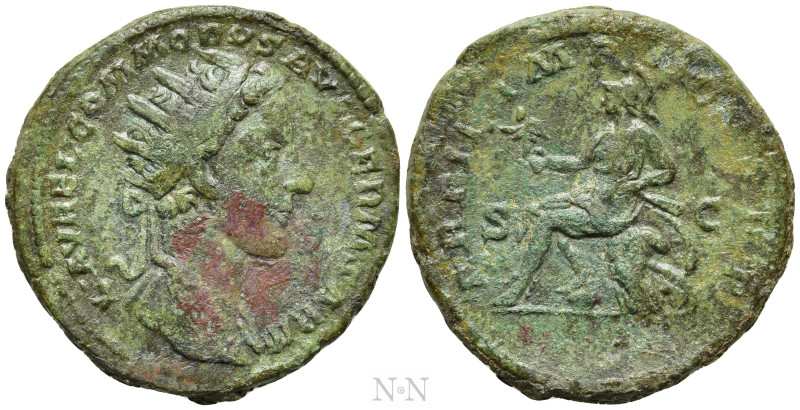 COMMODUS (Caesar, 166-177). Dupondius. Rome. 

Obv: L AVREL COMMODVS AVG GERM ...