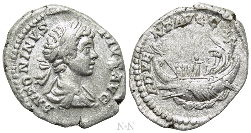 CARACALLA (197-217). Denarius. Rome. 

Obv: ANTONINVS PIVS AVG. 
Laureate and...