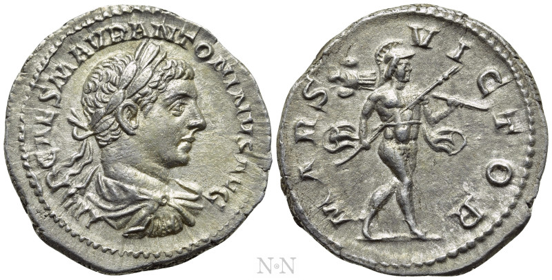 ELAGABALUS (218-222). Denarius. Rome. 

Obv: IMP CAES M AVR ANTONINVS AVG. 
L...