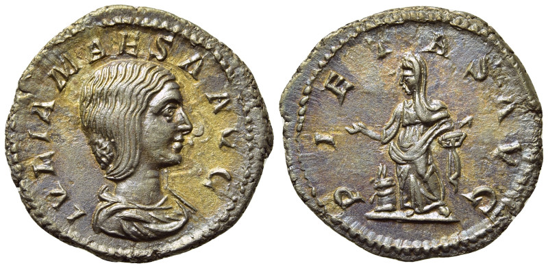 JULIA MAESA (Augusta, 218-224/5). Denarius. Rome. 

Obv: IVLIA MAESA AVG. 
Dr...