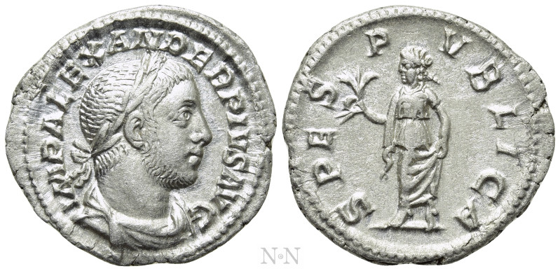 SEVERUS ALEXANDER (222-235). Denarius. Rome. 

Obv: IMP ALEXANDER PIVS AVG. 
...