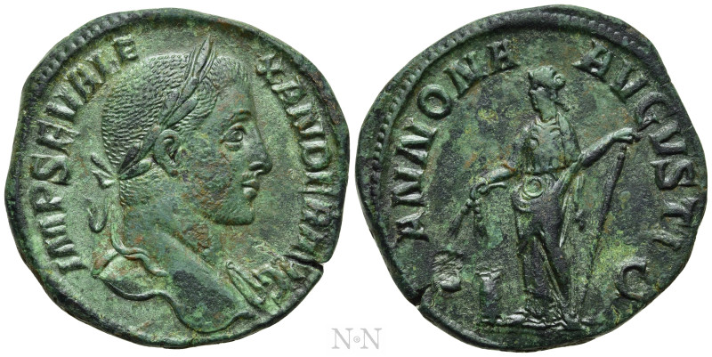 SEVERUS ALEXANDER (222-235). Sestertius. Rome. 

Obv: IMP SEV ALEXANDER AVG. ...