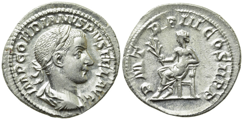 GORDIAN III (238-244). Denarius. Rome. 

Obv: IMP GORDIANVS PIVS FEL AVG. 
La...