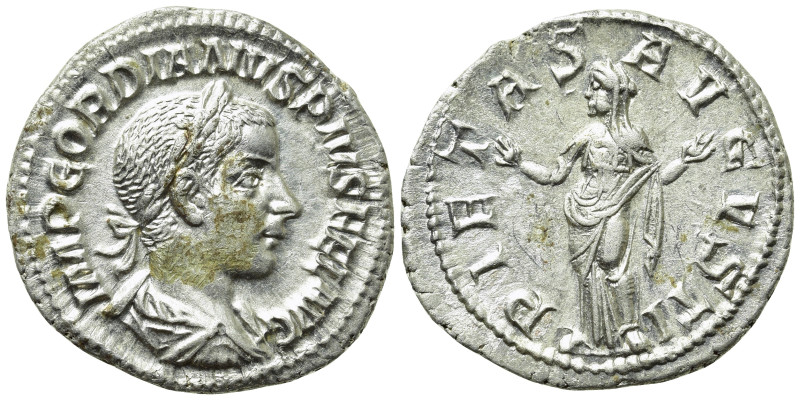 GORDIAN III (238-244). Denarius. Rome. 

Obv: IMP GORDIANVS PIVS FEL AVG. 
La...