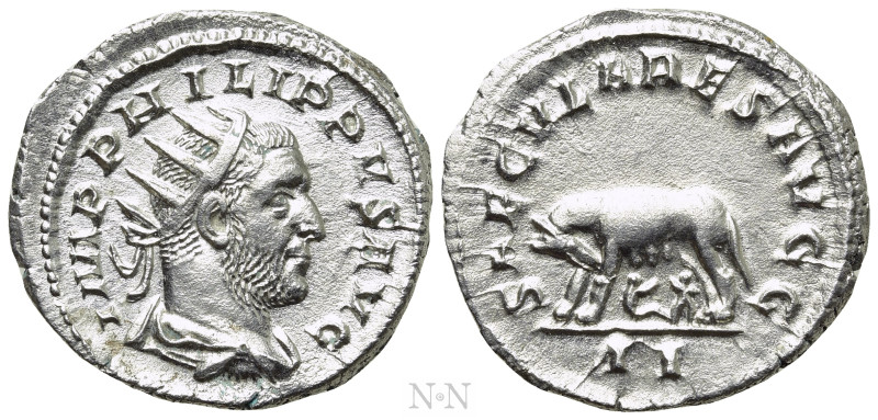 PHILIP I 'THE ARAB' (244-249). Antoninianus. Rome. Saecular Games/1000th Anniver...