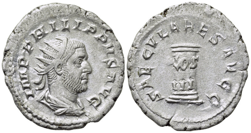 PHILIP I 'THE ARAB' (244-249). Antoninianus. Rome. Saecular Games/ 1000th Annive...