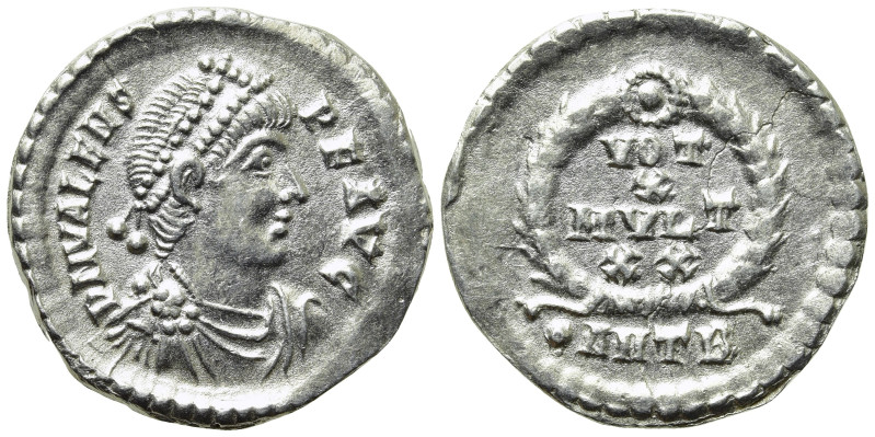 VALENS (364-378). Siliqua. Antioch. 

Obv: D N VALENS P F AVG. 
Pearl-diademe...