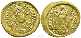 ANASTASIUS I (491-518). GOLD Solidus. Constantinople