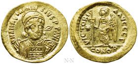 ANASTASIUS I (491-518). GOLD Solidus. Constantinople