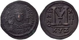JUSTINIAN I (527-565). Follis. Cyzicus. Dated RY 13 (539/40)